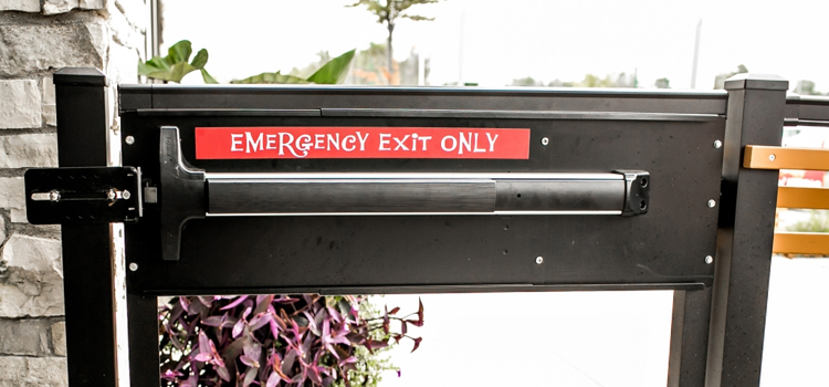 emergency push bar installation in Wildomar